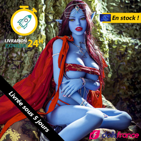 Sex doll elfe mystique à la peau bleue 158cm AiBei