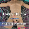 Torso homme en TPE pénis intégré 100cm Dollsfrance