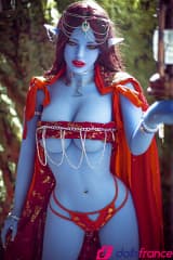 Sex doll elfe mystique à la peau bleue 158cm AiBei