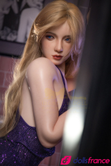 Yeona délicate poupée d’amour blonde en silicone 162cm Minus IronTech