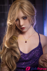 Yeona délicate poupée d’amour blonde en silicone 162cm Minus IronTech