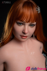 Natalie belle sexdoll silicone rousse aux grosses loches 160cm XTDoll