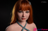 Natalie belle sexdoll silicone rousse aux grosses loches 160cm XTDoll