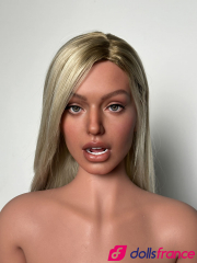 Samantha grande sexdoll blonde top model en silicone 171cm C-cup Zelex SLE