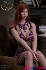 Jaylee belle sexdoll silicone rousse soumise 167cm Galatea