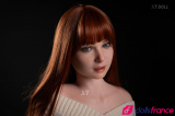 Natalie Belle sexdoll rousse en silicone 165cm XTDoll