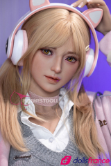 Sexdoll gameuse blonde Alice en stock EU 159cm A-cup FunWestDoll