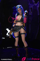 Assos Sexdoll league of legends Jinx en stock EU 159cm A-cup FunWestDoll