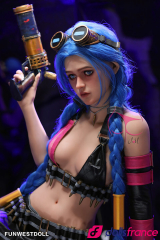 Assos Sexdoll league of legends Jinx en stock EU 159cm A-cup FunWestDoll