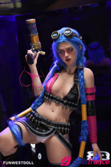 Assos Sexdoll league of legends Jinx en stock EU 159cm A-cup FunWestDoll