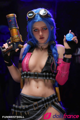 Assos Sexdoll league of legends Jinx en stock EU 159cm A-cup FunWestDoll