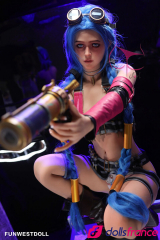 Assos Sexdoll league of legends Jinx en stock EU 159cm A-cup FunWestDoll